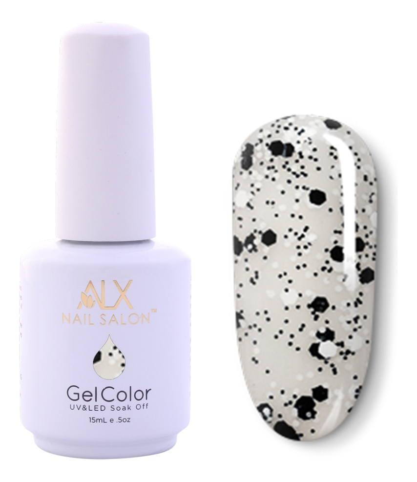 ALX Nail Salon 15 ml 191 White Black Pearl