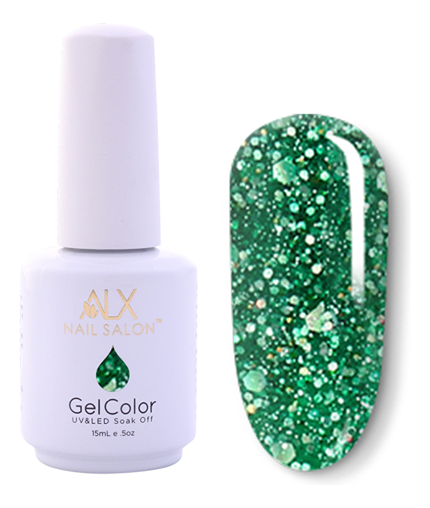 ALX Nail Salon 15 ml 524 Sparkle Green
